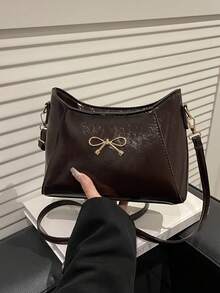 2026 New Chic Niche Shoulder Bag Underarm Bag, Versatile Commuter Handbag For Women, Winter - Coffee - View 1
