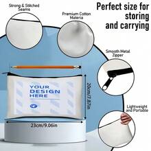 1922 Sigma Gamma Rho Travel Essential Cosmetic Bag Gift Makeup Bag Sorority Greek Letter Design Fashionable Multifunctional  Style Perfect For College Events And Gatherings Ideal Gift For Sisters And Members - Beige - View 3