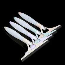 2pcs Glass Squeegee With Built-In Spray Bottle, Silicone Car Rearview Mirror & Bathroom Cleaning Scraper - A - View 8