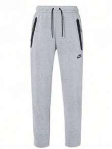 Nike Unisex Tech-Inspired Fleece Zip Hoodie & Jogger Outerwear For Men & Women Pants - Grey Sweatpants1 - 查看 9