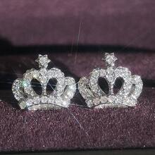 Crown Earrings, Popular Women's Accessories - Bạc - Xem 2