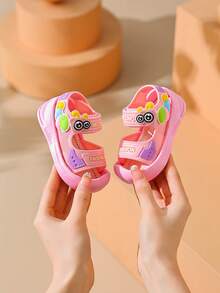 2026春夏新款女童凉鞋，儿童镂空公主鞋，幼儿软底防滑鞋 - 粉色 - 查看 3