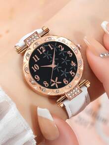 1 Set Women's Watch, Elegant And Stylish, Round Dial, Quartz Watch, Paired With Pendant Necklace And Earrings. Suitable For Everyday Wear, Back-To-School Season, Graduation Ceremony, Thanksgiving, Couples, Etc., And Also Makes A Great Gift. Watch Box Not Included. - Multicolor - View 15