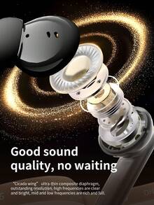 Earbud Nirkabel Bluetooth Acer OHR546TWS: Desain in-ear dengan casing pengisi daya, peredam kebisingan untuk panggilan, suara stereo, nyaman dipakai, cocok untuk bisnis, olahraga, lari, dan kebugaran, kompatibel dengan ponsel iOS/Android. - Satu-Ukuran - View 8