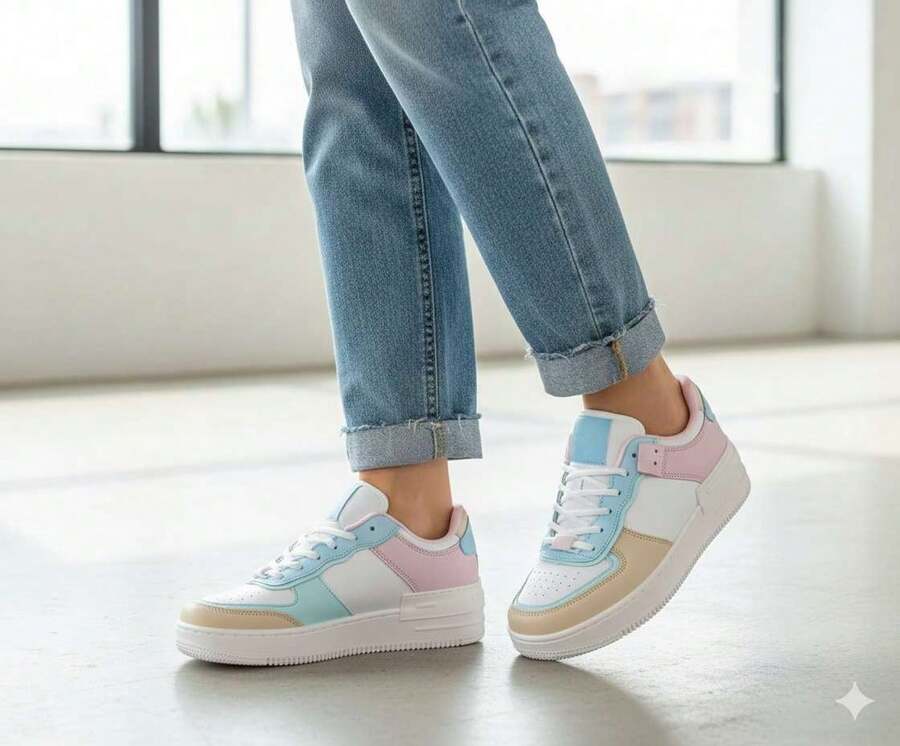 Zapato deportivos para mujer - Azul menta - Ver 1