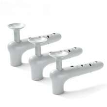 3 paquetes de protectores de manija de puerta de silicona suave - ajuste universal, antideslizante y multicolor (azul/gris/amarillo) para bebés, diseño elástico que se desliza fácilmente sin rayar las paredes - Multicolor - Ver 22