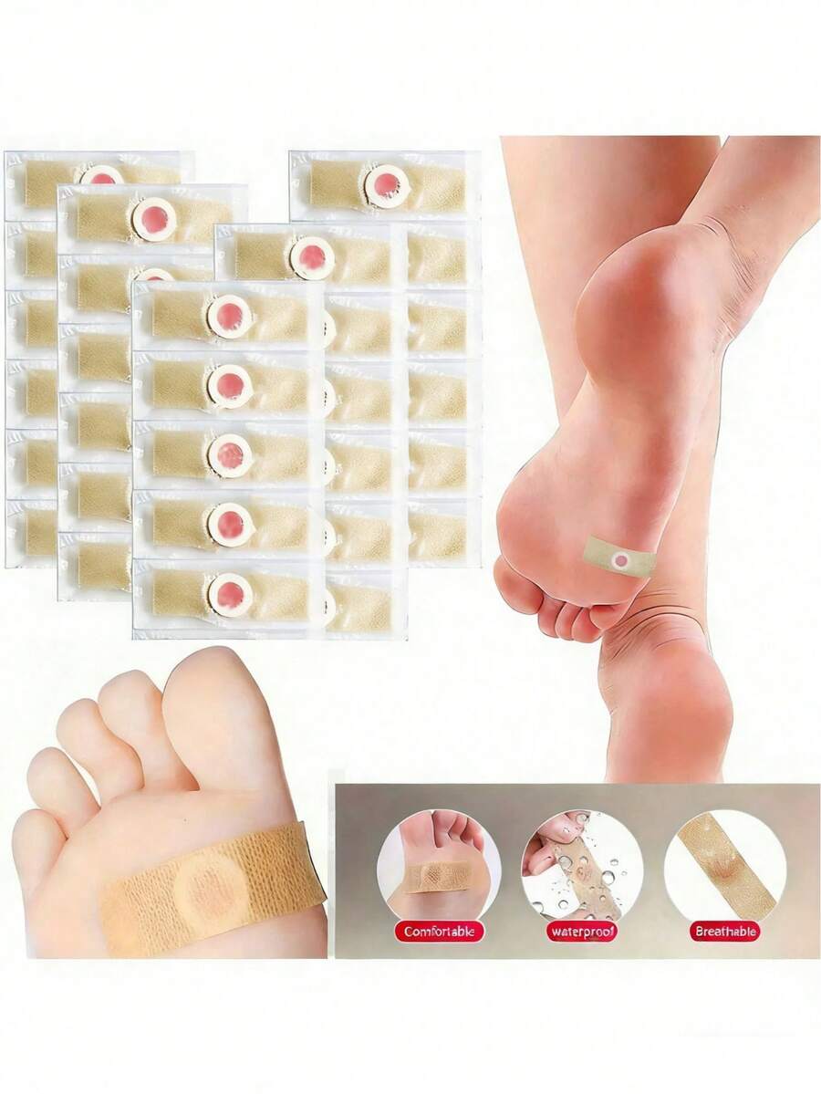 36pcs Foot Care Pads, Comfortable & Breathable, Non-Electric, Suitable For All Foot Types - Multicolor - View 1