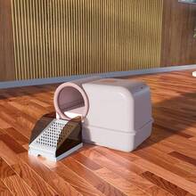 Adjustable Height Cat Litter Ladder, Kitty Litter Box Step, Anti-Tracking Cat Litter Tray - one-size - View 8