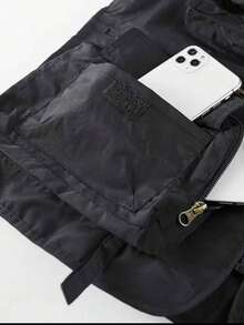 Men's Lightweight Fishing Vest, Casual Fashionable Mesh Multi-Pocket Utility Vest For Summer - Black - View 5