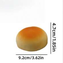 Slow Rebound Simulation 10cm Round Bread PU Kneading And Decompression Toy Ornament Keychain Pendant Can Be Hung On A Backpack, Decompressed, And Placed On A Desktop - Multicolor - View 8