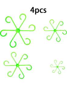 4pcs/Pack (4 Different Sizes Included) Plant Support Clips, Sturdy Stem Clips, Suitable For Climbing Plants - Plastic Material, For Indoor Climbing Plants, Plant Support - Multicolor - View 12