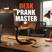 带绳夹的恶作剧蛇，高尔夫球蛇恶作剧，夹式恶作剧蛇，橡胶蛇，带绳恶作剧蛇，恶作剧蛇玩具，逼真橡胶蛇恶作剧玩具，蛇玩具 - 彩色 - 查看 3