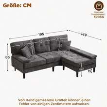 Sofas & Couches - Antique Grey + Foam + Foam + 3 Seat - View 6