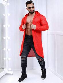 Men Cardigans - Đỏ - Xem 2