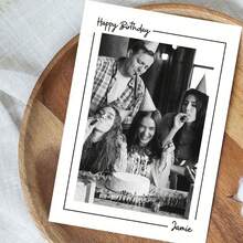 Personalized Birthday Photo Greeting Card, Customized Birthday Card, Birthday Photo Memento, Personalized Birthday Card, Add Photo Greeting Card, Best Friend Birthday Card - A - View 3