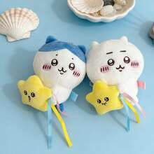3PCS-Chi-Ka-Wa Plush Doll Pendant Star Hugging Series Hachiware USAGI Cute Cartoon Keychain Hanging Keychain Plush Doll Accessories - 3 cái - Xem 3