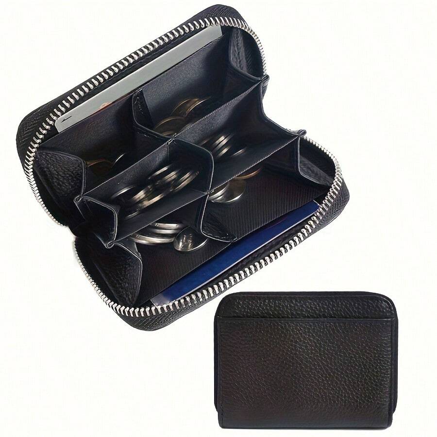 Ví đựng tiền xu mini mới, ví đựng tiền xu thời trang, ví nhỏ kiểu dáng ngắn dành cho nam, ví mini, ví đựng tiền xu, ví đựng tiền cần thiết khi đi du lịch. - Nhiều màu - Xem 1