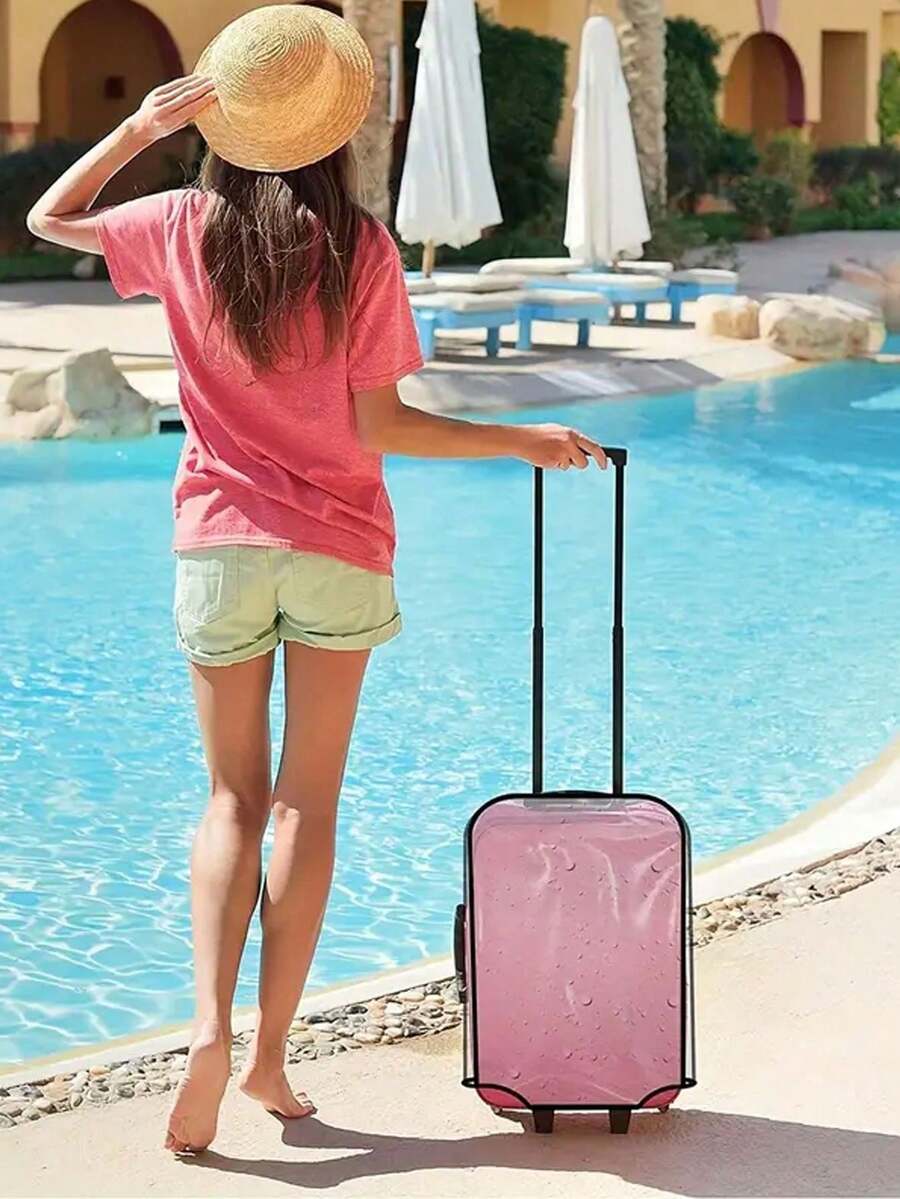 Transparent Luggage Protective Cover, Durable Waterproof Suitcase Cover, Dust-Proof Luggage Cover - Multicolor - View 1