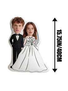 Cojín personalizado para pareja, regalo del Día de San Valentín, regalo personalizado de aniversario, cojín divertido en 3D, cojín con diseño gráfico, regalo de boda - Subir personalización de imagen - Ver 10