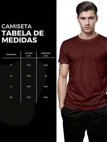 Men's T-Shirt, 100% Cotton, Palms Print - 紫紅色 - 查看 7