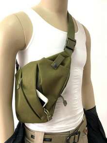 Men's Outdoor Chest Bag, Multi-Functional Cycling Messenger Bag, Hiking Crossbody Bag - Multicolor - View 7