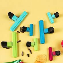 1pc/Large/Small Kitchen Food Clip, Food Bag Clip - Suitable For Snacks, Coffee Etc. Strong Sealing Clip, Multi-Color Options, Kitchen Storage Essential, Small Size For Chip Bags, Bookmark Clip - Bookmark, Loose-Leaf Clip, Reading Accessory Clip, Magnetic Clip, Refrigerator Magnet Clip, Food Clip, A4 Loose-Leaf Clip, Convenient For Fixing Documents, Colorful Clips, Multi-Function Wide Mouth Bag Clip, And Memo Clip For Organizing Documents At Home Or Office - T-shaped Sealing Clip - View 10