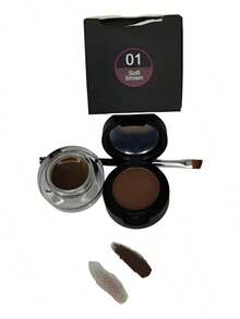 TendenciaPomada Y Sombra Para Ceja Saniye Con Cepillo IncluidoCalidad premium - 01. Marrón suave - Ver 9