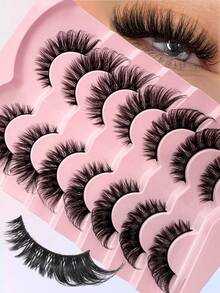 7 Pairs Half Lashes Cat Eye False Eyelashes Manga Eyelashes Short Soft 3d Faux Mink Eyelashes Natural Makeup,Gift For Women & Girl,7mm-16mm,False Eyelashes Natural,Ultra-Light,Long-Lasting - fox eye lashes - View 7