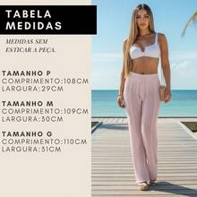 Women's Beach Cover-Up Pants With Cutouts, Summer Fashion, Ideal For Layering Over A Bikini, Swimsuit, Beach, Pool, Risorte - Light Rosé - View 7