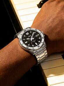 Casio STANDARD 系列剑鱼海怪海洋之心石英机芯不锈钢表带日韩风格男士腕表，黑色表盘 MTP-VD01D-1E - 黑色 - 查看 10