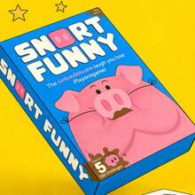 Snort Funny Party Game – Family-Friendly Puzzle Game With 150 Cards For Hilarious Gatherings - Hồng - Xem 3