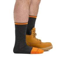 Darn Tough Men's Steely Boot Midweight With Full Cushion Toe Box Work Sock (Style 2006) - - Timber - View 3