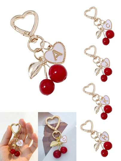 Móc khóa hình bướm vàng anh đào dễ thương thời trang - Móc khóa trang trí balo hình anh đào, móc chìa khóa, mặt dây chuyền hợp kim hình chữ cái A-Z, mặt dây chuyền tai nghe, móc khóa xe hơi, phụ kiện trang trí, móc khóa hình anh đào, phụ kiện túi xách, có kẹp, phụ kiện nhựa và kim loại lấp lánh cho ví và túi xách nữ, balo, quà tặng Ngày của Mẹ