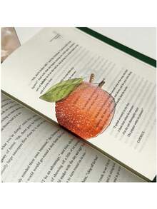1pc Acrylic Fruit Bookmark, Watermelon, Apple, Fig, Transparent Design, Fresh Reading Gift, Back To School - A - View 11