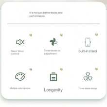 MEET SUN Handheld Mini Fan + Desk Quiet + 300mAh Battery + Rechargeable + Portable + 3 Wind Speed Levels + Stand Or Hold + Makeup Fan/Setting Spray Tool + Phone Holder - Multicolor - View 11