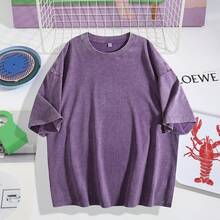 Women's Tops Letter Tee Graphic T-Shirts, Women Teens Oversized Graphic Tee Shirts Y2k Short Sleeve Floral Aesthetic Tshirt Top Summer Cute Preppy Clothes-For Women, Holiday, Vacation,Daily Casual Fashion And Versatility. - Màu Lilac Tím - Xem 2