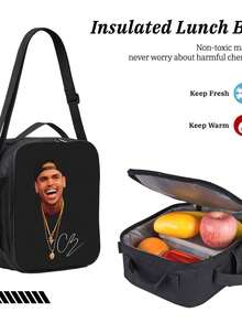 Breezy Bowl XX  Black Backpack Set With Insulated Bag Pen Bag For Men Women Commuting Office School Travel,, - màu đen - Xem 9