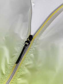 Women's Essential Ombre Hooded Windbreaker Jacket, Quick-Dry Breathable Water-Resistant Windproof, Casual & Sports Dual-Use, Spring/Summer - Yellow - View 8