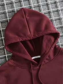 Moletom Premium canguru  irverno Gorilaz 2026 - bordô - Visão 4