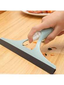 2pcs Glass Squeegee With Built-In Spray Bottle, Silicone Car Rearview Mirror & Bathroom Cleaning Scraper - A - View 5