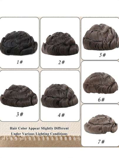 Sistema de reemplazo de cabello humano con toupet de encaje HD para hombres, toupet de encaje suizo frontal para hombres con nudos blanqueados, unidades naturales de cabello para hombres 8X10