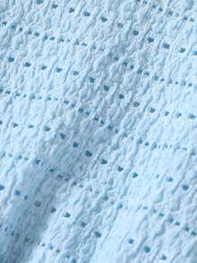 2件套女婴休闲优雅可爱柔软舒适3D立体花朵装饰蕾丝荷叶边针织吊带公主裙，适合夏季日常穿着、度假、派对、拍照、户外活动等场合。 - 彩色 - 查看 8