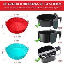 1pc 7-Cup Silicone Air Fryer Baking Mold | Reusable Non-Stick Baking Tray | 7-Hole Pancake Cup Mold - Suitable For Air Fryer, Can Make Egg Tarts, Mini Cakes And Chocolates, Easy To Clean - Multicolor - View 11