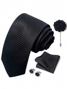 4pcs Men's Formal Suit Accessories Set, Suitable For Formal Occasions And Also Makes A Great Gift - Color Mixing - View 2