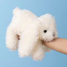 逼真躺卧兔毛绒娃娃，复活节派对小白兔治愈娃娃，儿童陪伴安抚娃娃，兔子毛绒玩具，生日/新年礼物 - 35cm - 查看 6