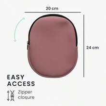 Funda compatible con Headset/ Overear headphone estuche - Funda para auriculares headset con cremallera - rosa oscuro-013 - Rosa oscuro - Ver 7