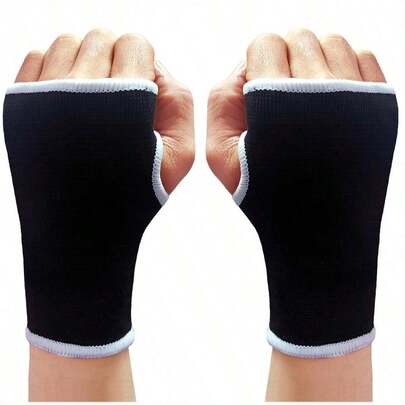 1 זוג תחבושות תמיכה לשורש כף היד, להגנה על גידים, נושם ותומך, מתאים ליוגה, כדורסל, טניס