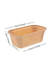 10/20/50pcs Non-Stick Mini Baking Cups - Grease-Proof Rectangular Cupcake Liners With Ridged Edges, Stackable For Muffins, Cakes, Desserts - Multicolor - View 5