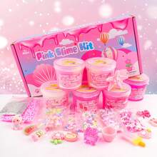 6 Pack Slimes, Pink Slime Kids, Cloud Slime Kit For Girls Ages 8-12, Toys For Girls And Boys, For Kids Slime Set Party Kit Valentine's Day Gifts, 4 5 6 7 8 9 10 Year Old Girl Birthday Gift Cute Stuff - 彩色 - 查看 10