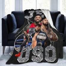 Jey Wresting USO Flannel Novelty Blanket,Soft Luxury Fleece Throw Blanket Couch Bed Sofa Sleeping,Men Lightweight Warm Plush Condition Blankets - Multicolor - View 8